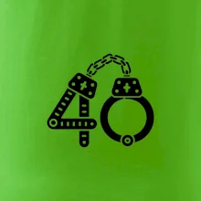 Narozeninové tričko pro policajta - pouta 40