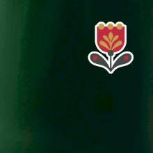 Folklor na prsu tulipán