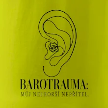 Barotrauma můj nejhorší nepřítel ucho s uzlem v lince