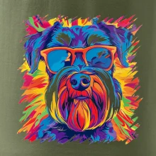 Knírač barevný styl 70s