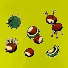 Kaštanová zvířátka - obdelník