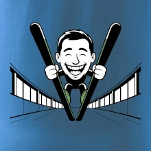 Vysmátý kreslený skokan