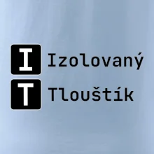IT Nápis Izolovaný Tlouštík