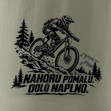 Nahoru pomalu dolů naplno - horský sjezdař