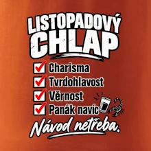 Listopadový chlap charisma a panák navíc