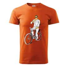 Gentleman na kole s pivem