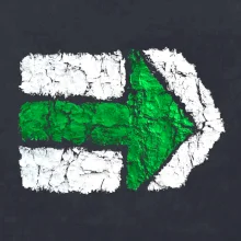 Párová turistická značka  zelená