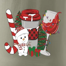 Vánoce, víno a sněhulák