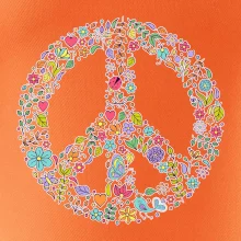 Peace symbol lístečky