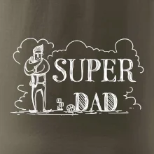 Kreslený nápis super dad