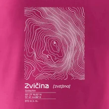 Zvičina - vrstevnice v obdélníku