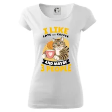 I like cats and coffee and maybe 3 people