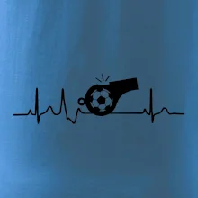 EKG fotbal rozhodčí a píšťalka