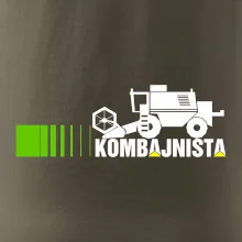 Kombajnista zelená a žlutá