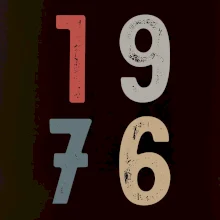Vintage číslice 1976