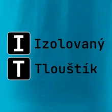 IT Nápis Izolovaný Tlouštík