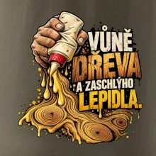 Vůně dřeva a zaschlýho lepidla - kapající lepidlo a letokruhy