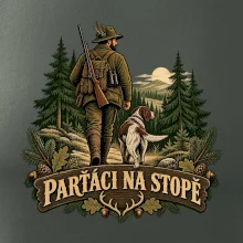 Parťáci na stopě myslivec a lovecký pes