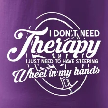 Kulatý nápis - I don't need therapy wheel in my hands