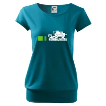 Kombajnista zelená a žlutá