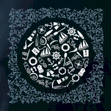 Námořní ikony a ryby