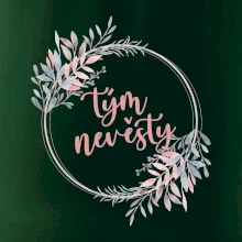 Tým nevěsty květinový kruh růžový