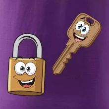 Parové triko - Zámek a klíč