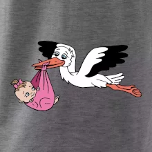 Čáp a miminko - holka (Hana-creative)