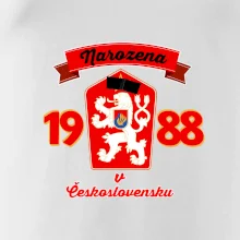 Narozena v Československu - Přelepený znak 1988 Narozena v Československu - Přelepený znak 1988