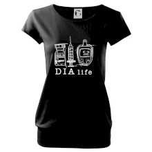 D I A life - kreslený insulin injekce a glukometr