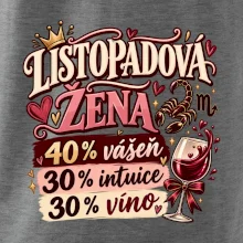 Listopadová žena čtyřicet procent vášeň třicet intuice