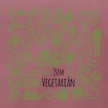 Jsem vegetarián - zelenina ve čtverci