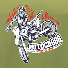 Motocross extreme sport fire