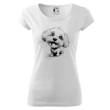 Černobílá karikatura Bišonek