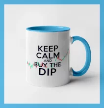 Zeleno červený graf Keep Calm and Buy the Dip Zeleno červený graf Keep Calm and Buy the Dip