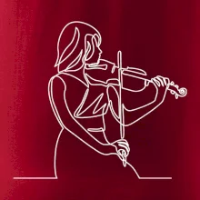 Houslistka jedním tahem