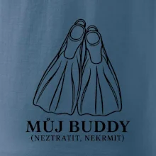 Můj buddy dvě překřížené potápěčské ploutve
