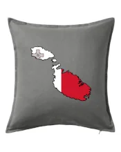 Mapa Malta s vlajkou