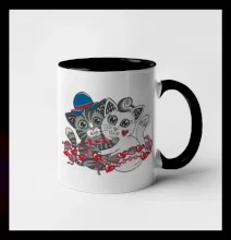 Kočky v objetí (Pecka design)