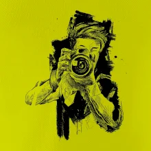 Fotograf kreslený tužkou