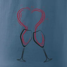 Víno je láska - srdíčka