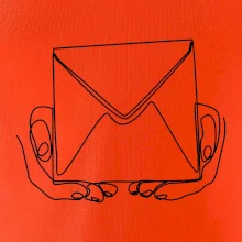 Obálka pošták jedním tahem