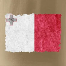Vlajka Malta okousaná