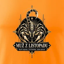 Muž z listopadu geometrický zlatý štír
