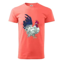 Kohout kreslený bílý