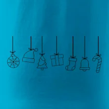 Rodinná vánoční trička  - Vánoční ozdoby na provázku