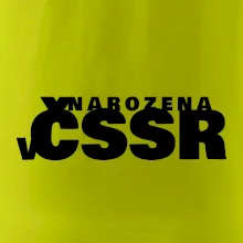 Nápis - Narozena v ČSSR