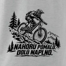 Nahoru pomalu dolů naplno - horský sjezdař