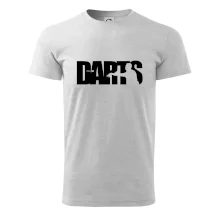 Darts - nápis se šipkařem