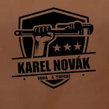 Instalatér - Erb vlastní nápis